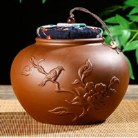Чайница  исинская глина цветущая коричневая